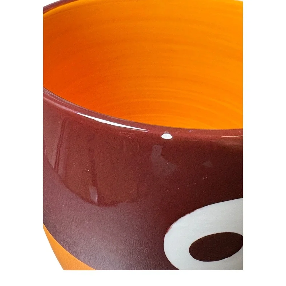 Starbucks 2006 Halloween Cyclops Monster Orange‎ Brown Coffee Mug Vintage